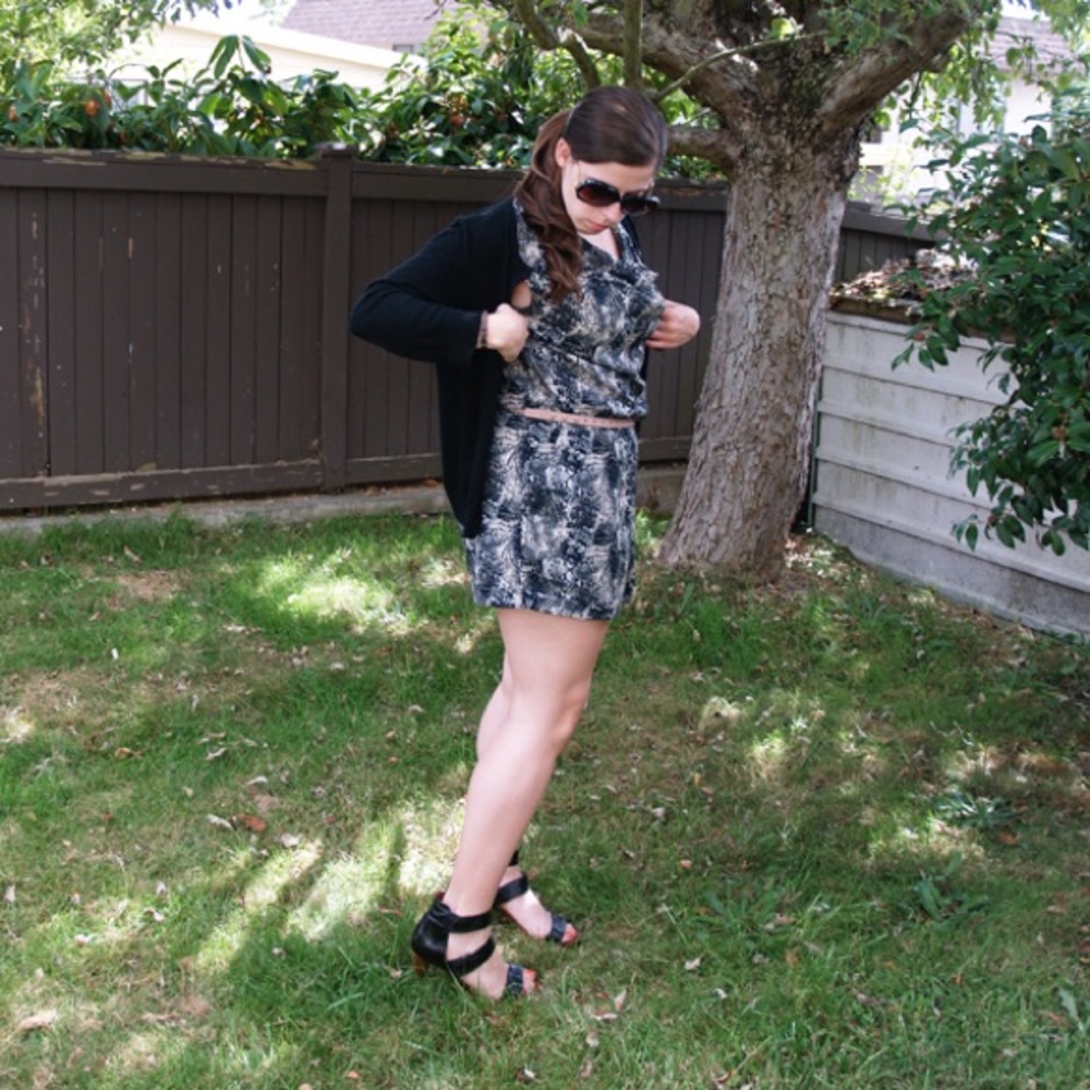 H&M Snakeskin Romper